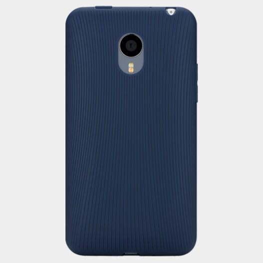Original TPU Protective Back Cover Case for MEIZU MX4 Smartphone Dark Blue