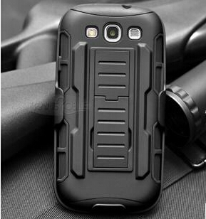 Shockproof Anti-scratch Protective Case Stand Case for Samsung Galaxy S4 Smartphone