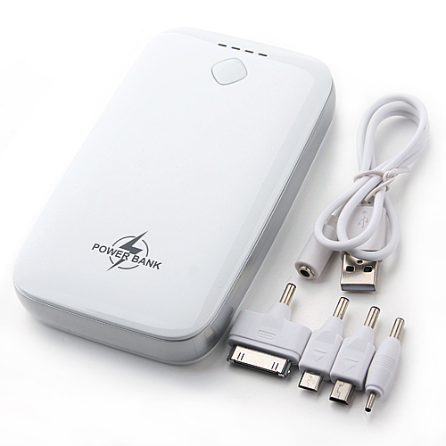 15000mAh Portable Dual USB Port Flashlight Power Bank 2 Color