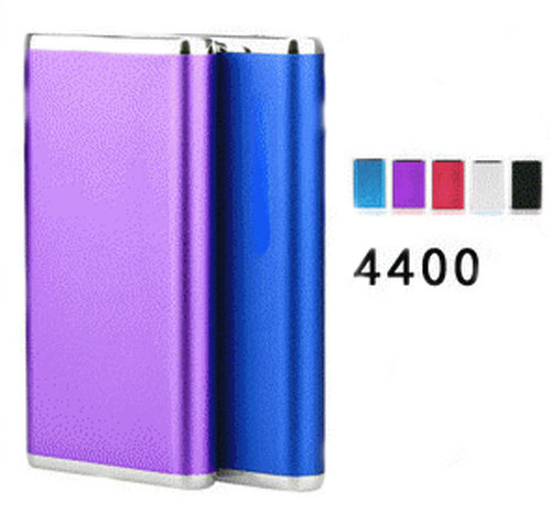 Portable Ultra-thin Mobile Power Bank 4400mAh for Mobile Phone Tablet PC 5 Color