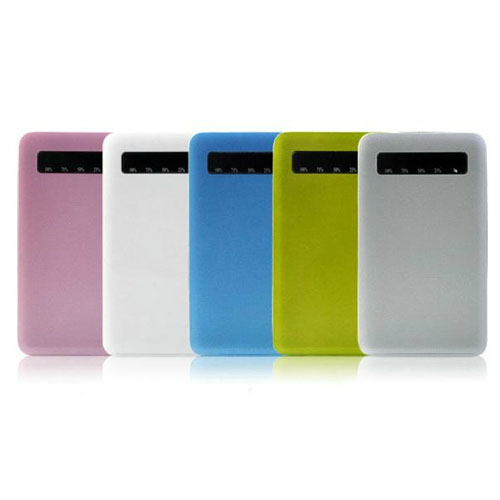 Portable Touch Ultra-thin 5000mAh Mobile Power Bank Multicolor