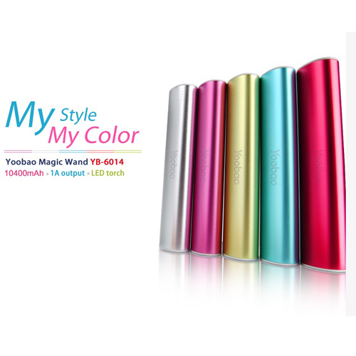 YooBao YB-6014 10400mAh Mobile Power Bank for Mobile Phone 5-color