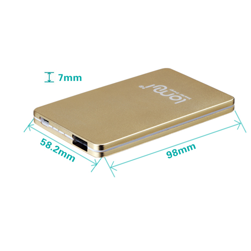 Lomui L301 3000mAh Ultra-thin Power Bank for Smartphones Tablet PC PSP