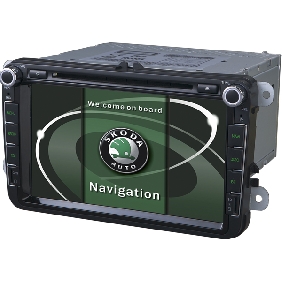8 inch Car autoradio gps navigation system player for VW/Skoda with can bus dvd/bluetooth/radio/gps/iphone/ipod function