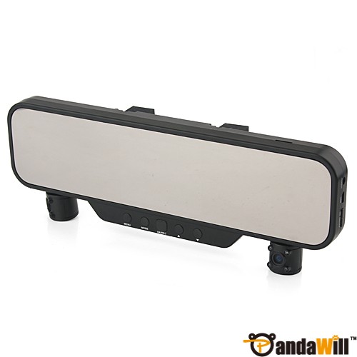 3.5\" TFT Dual Camera HD Car Vehicle Blackbox Rearview Mirror DVR SD Card Slot TV Out hot deal