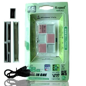 All in oneHi-speed+ USB 2.0 multislot cardreader /writer(with CE and FCC certicate)