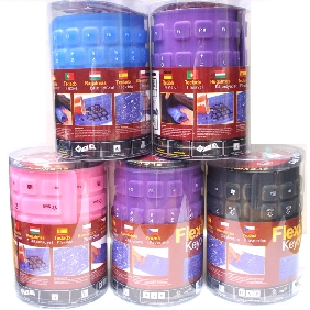 109keys Flexible keyboard silicone keyboard washable foldable full size usb ps2 keyboard