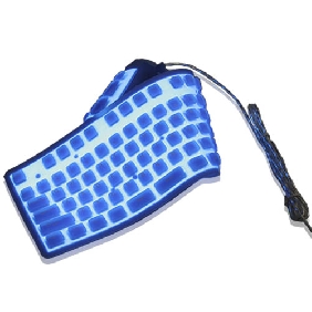 109keys Flexible keyboard Electro Luminescent Keyboard